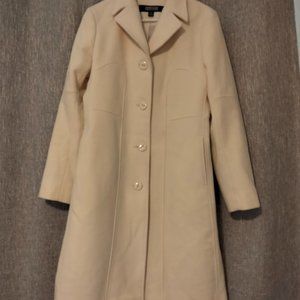 Kenneth Cole size 8 Cream color woman's coat
